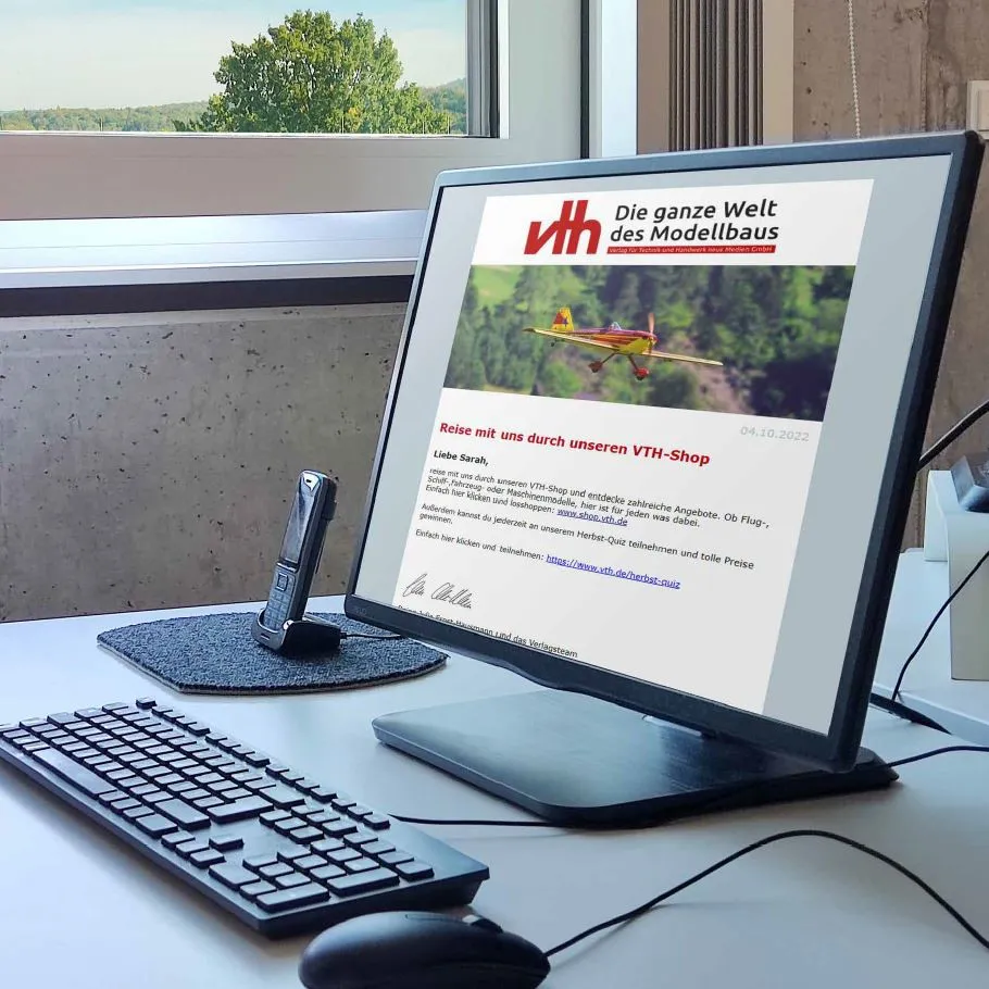 Symbolbild: Professionelle Newsletter-Gestaltung für Ihr Unternehmen durch das Team von VTH Marketing & Media.